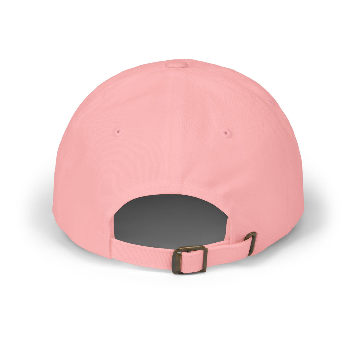 Pink cap with buckle on a white background
