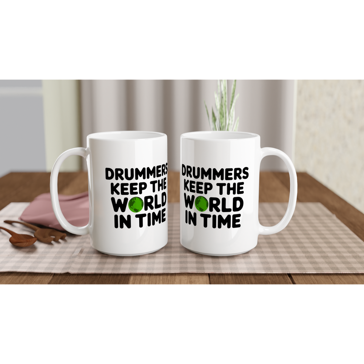 In Time - White 15oz Ceramic Mug