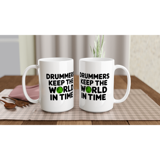In Time - White 15oz Ceramic Mug