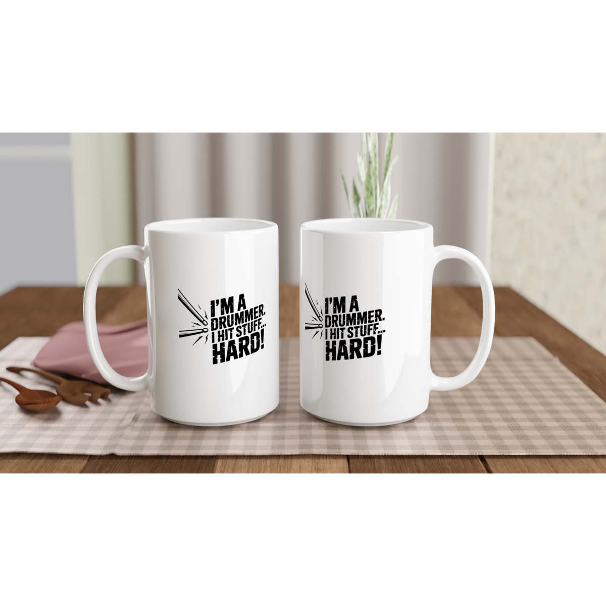 Hit Stuff - White 15oz Ceramic Mug