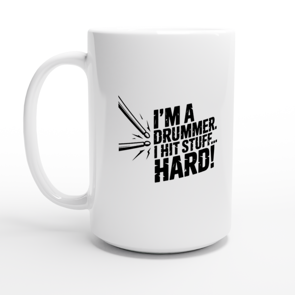 Hit Stuff - White 15oz Ceramic Mug