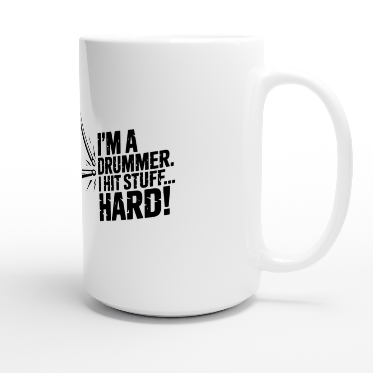 Hit Stuff - White 15oz Ceramic Mug